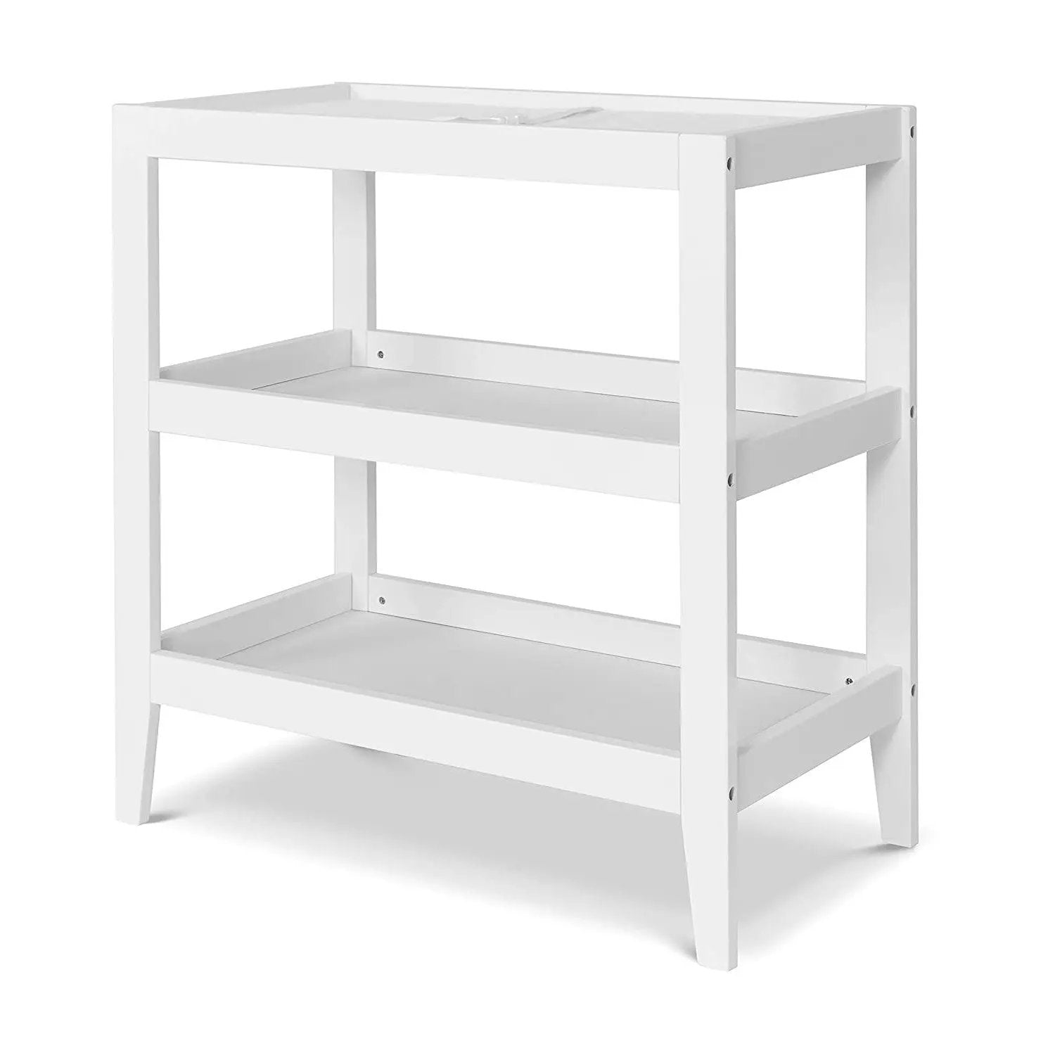 Modern White Baby Changing Table w/ 1-inch Waterproof Changing Pad by HomePacific