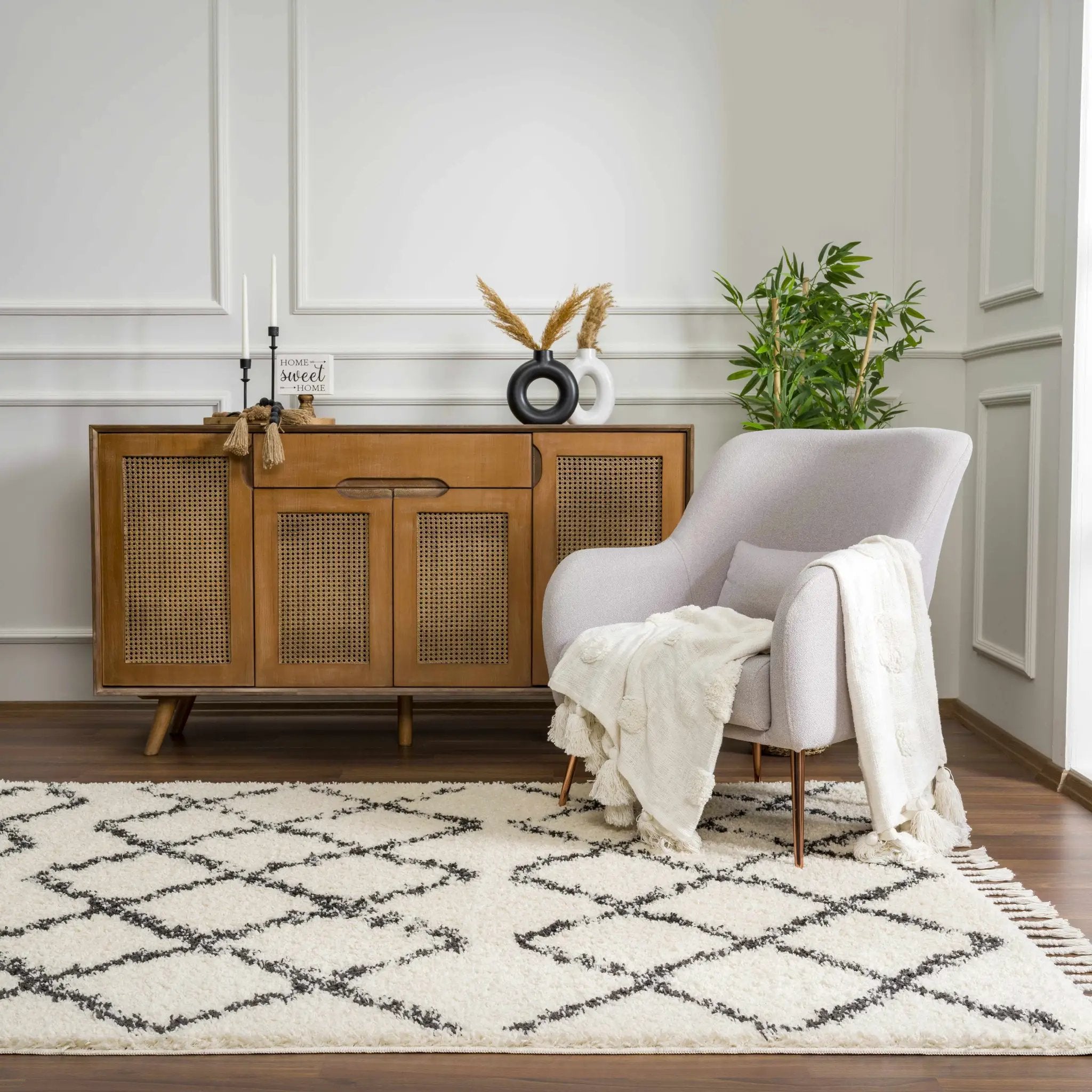 Wallagrass Moroccan Shag Rug - Clearance by Boutique Rugs