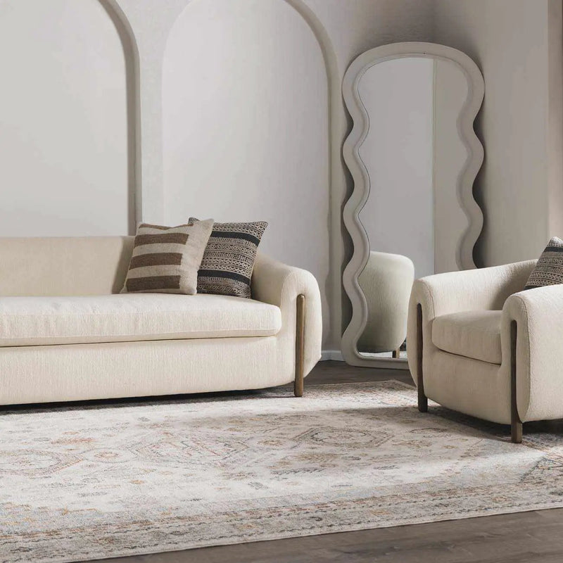 Kouta Cream Area Rug by Boutique Rugs