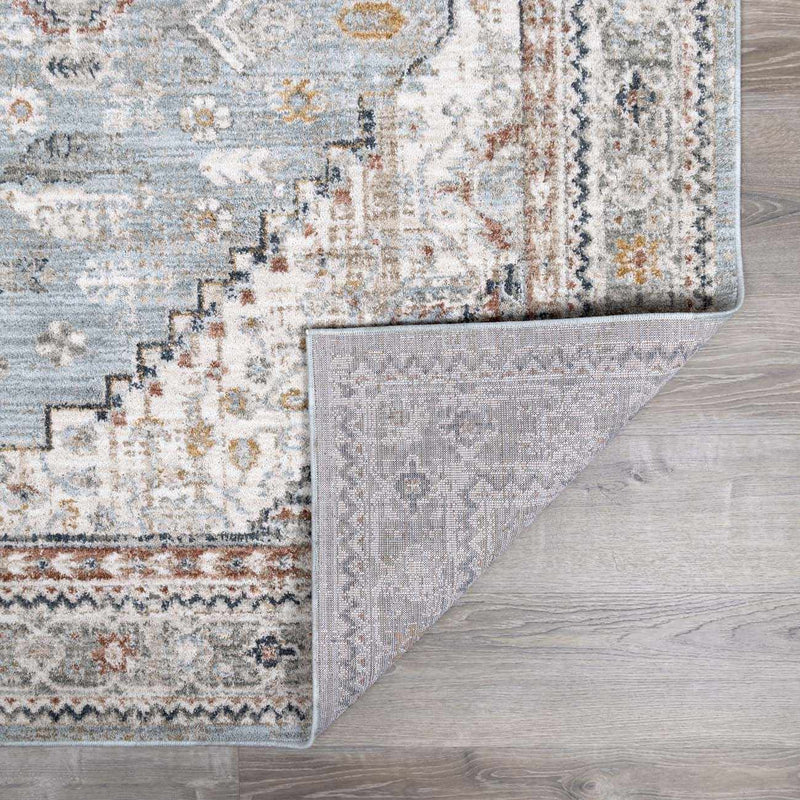 Kouta Gray Blue Area Rug by Boutique Rugs