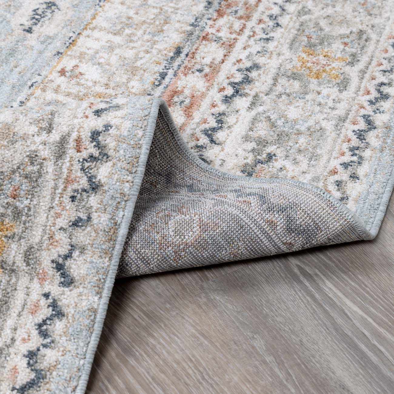 Kouta Gray Blue Area Rug by Boutique Rugs