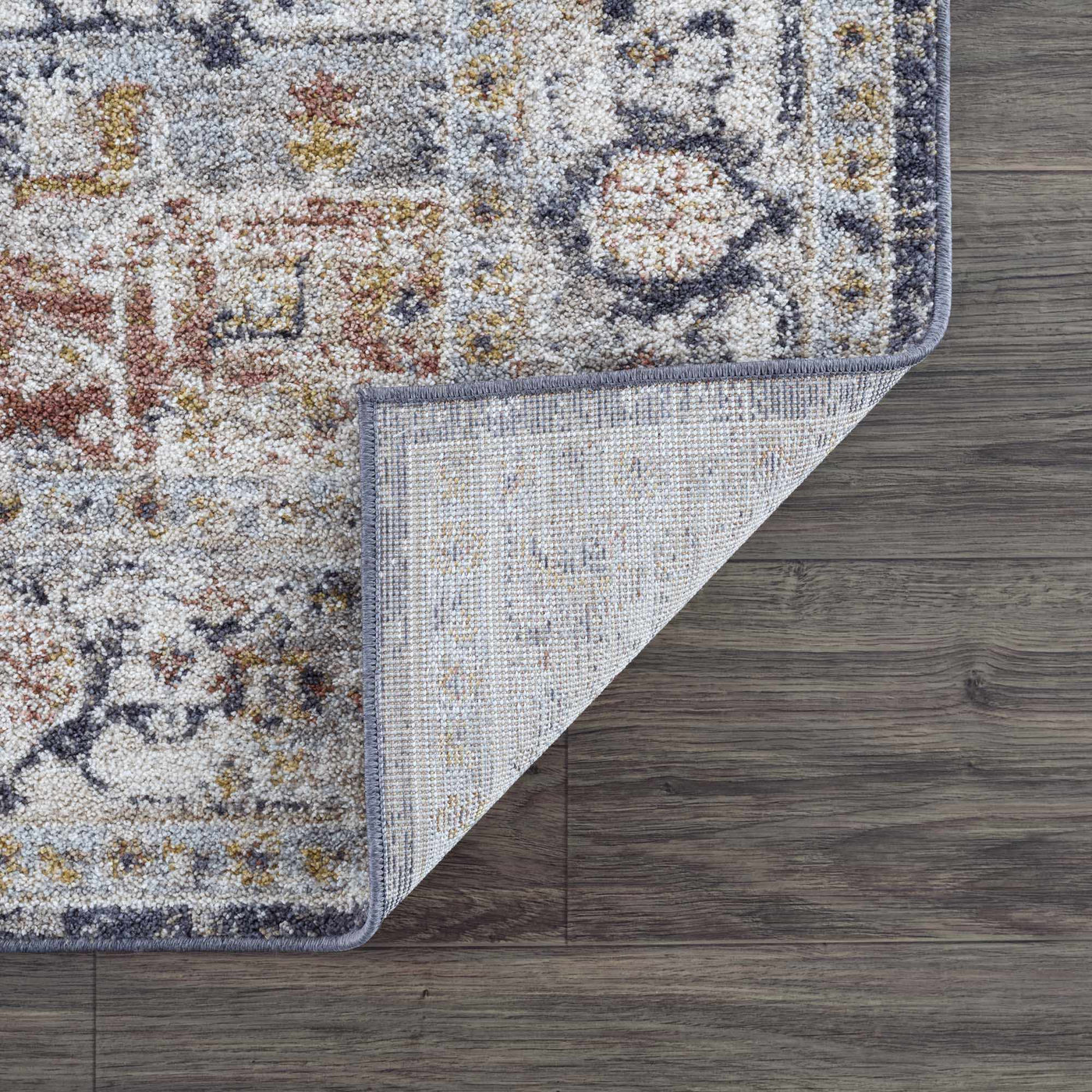 Ivria Navy & Rust Area Rug by Boutique Rugs