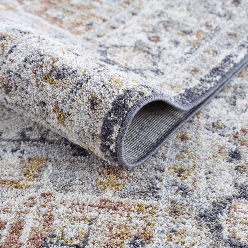 Ivria Navy & Rust Area Rug by Boutique Rugs
