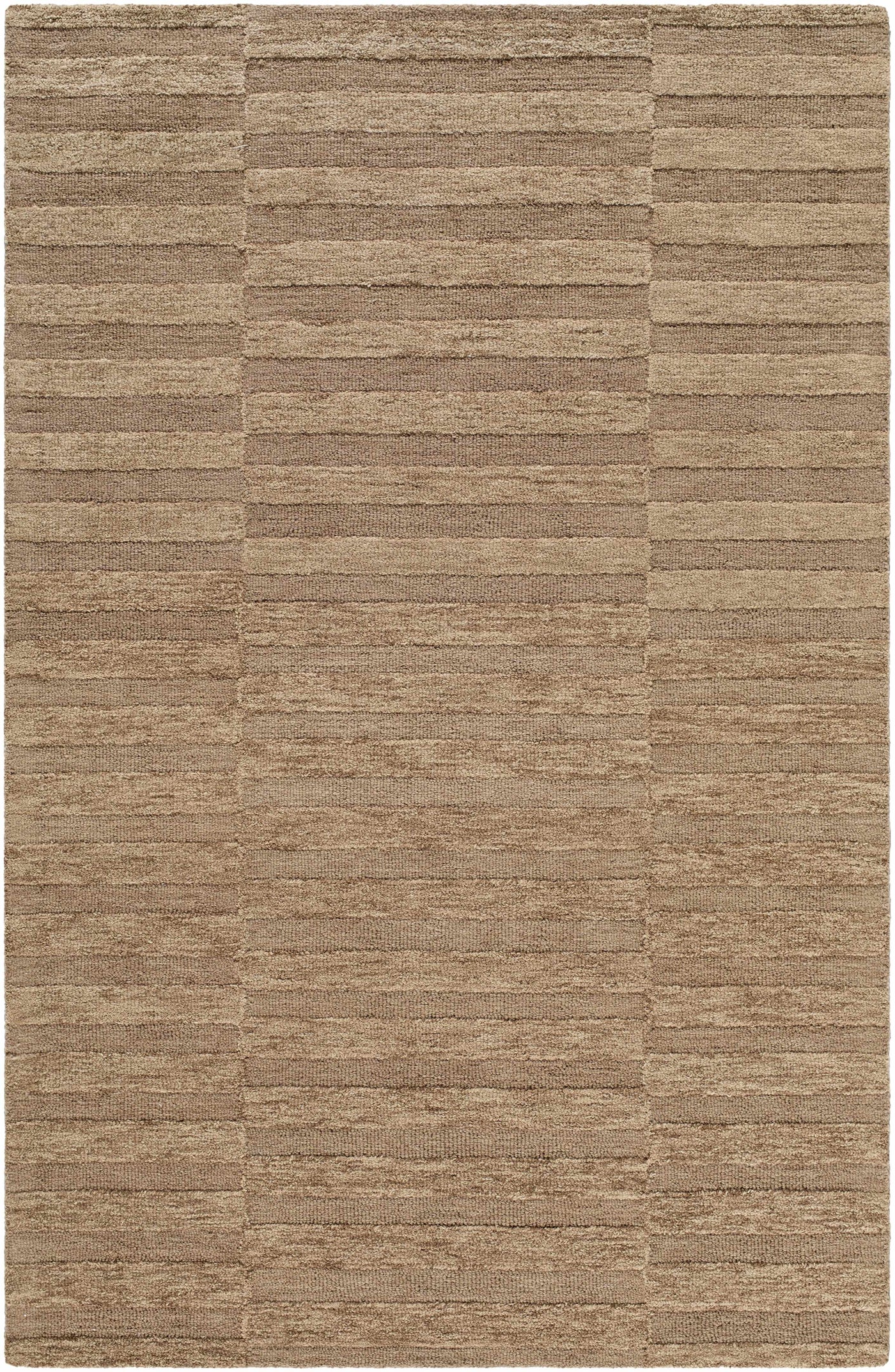 Idaho Broken-Striped Brown Area Rug by Boutique Rugs