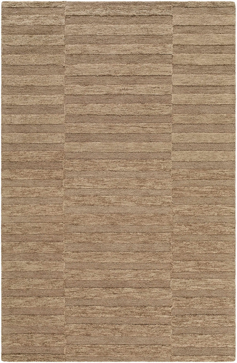 Idaho Broken-Striped Brown Area Rug by Boutique Rugs