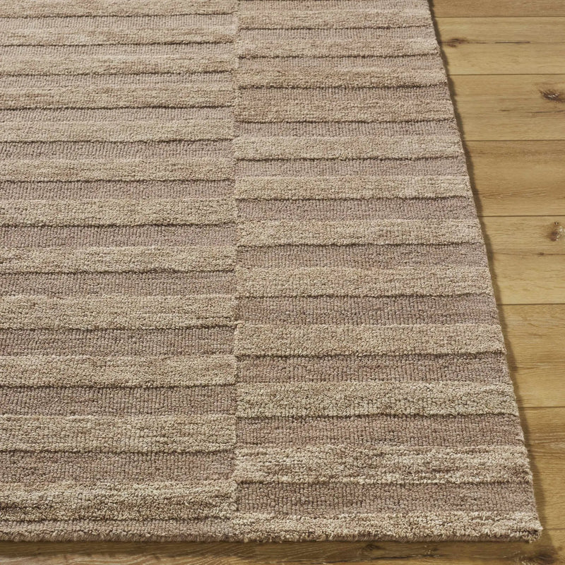 Idaho Broken-Striped Brown Area Rug by Boutique Rugs