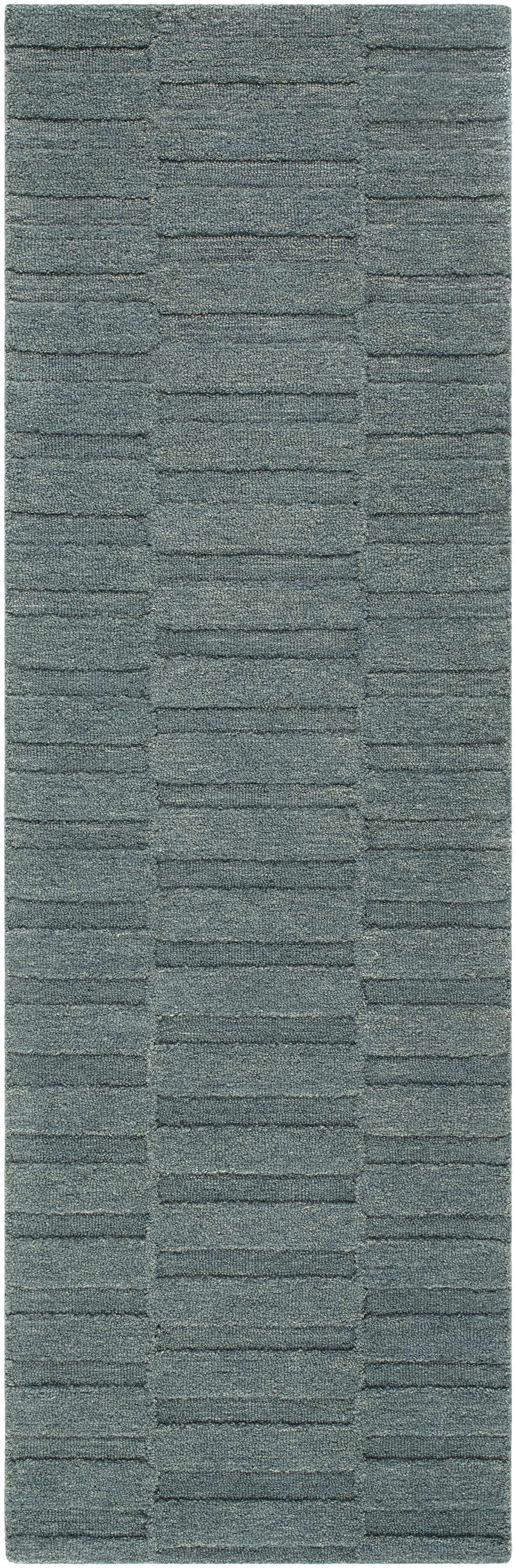 Idaho Broken-Stiped Petrol Blue Area Rug by Boutique Rugs