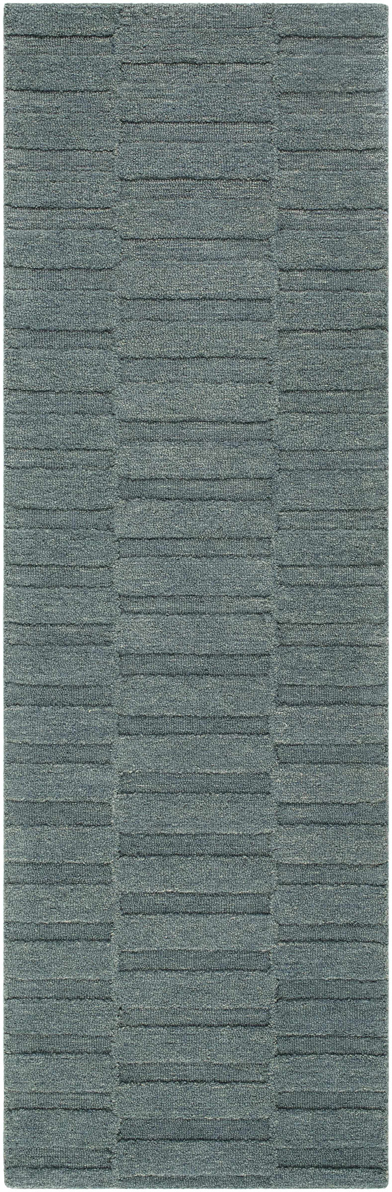 Idaho Broken-Stiped Petrol Blue Area Rug by Boutique Rugs