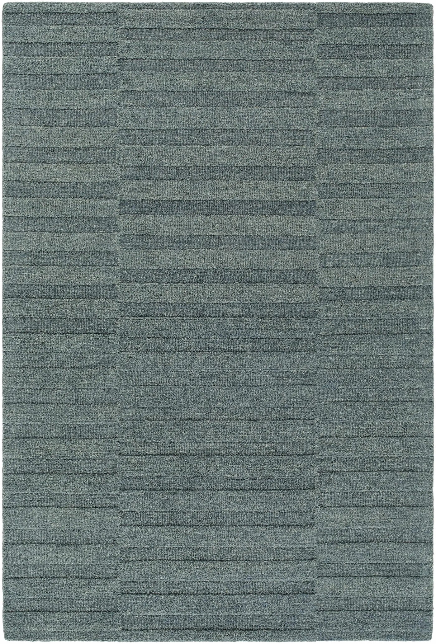 Idaho Broken-Stiped Petrol Blue Area Rug by Boutique Rugs