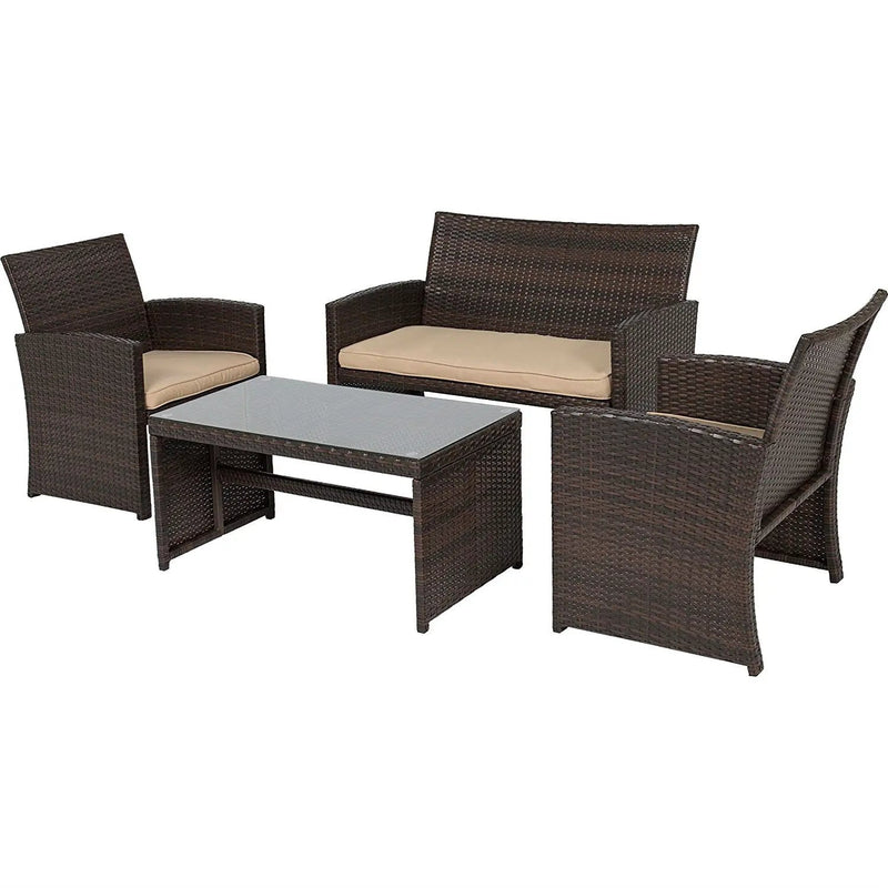 Rectangle 59 x 31-inch Solid Wood Patio Dining Table with Center Umbrella Hole by HomePacific