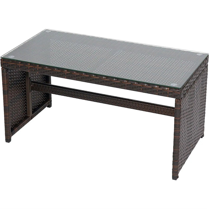 Rectangle 59 x 31-inch Solid Wood Patio Dining Table with Center Umbrella Hole by HomePacific