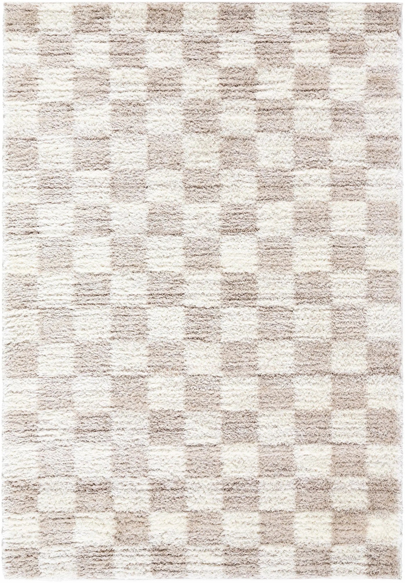 Belita Cream Luxe Shag Area Rug by Boutique Rugs