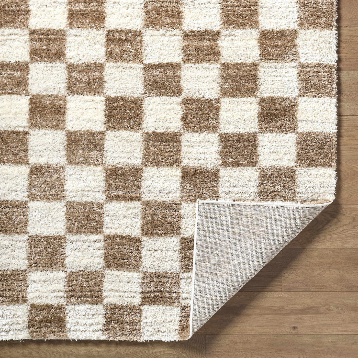 Belita Cream Luxe Shag Area Rug by Boutique Rugs