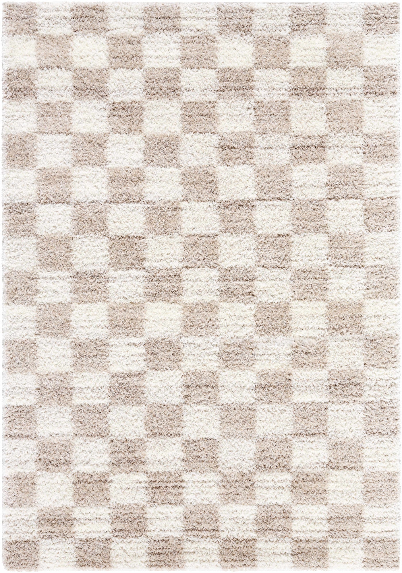 Belita Beige Luxe Shag Area Rug by Boutique Rugs