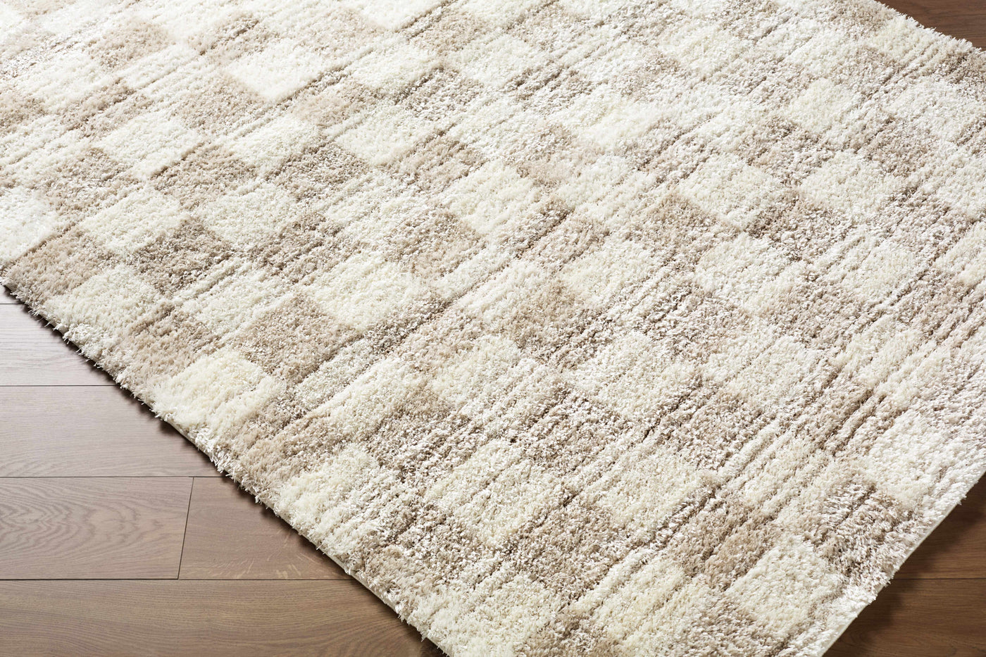 Belita Beige Luxe Shag Area Rug by Boutique Rugs