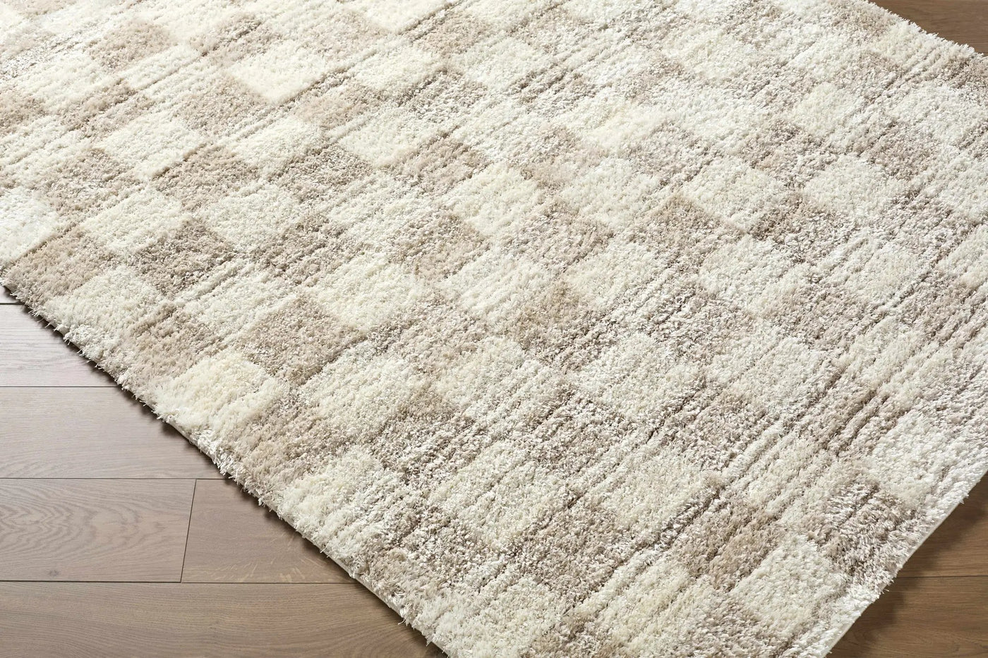 Belita Beige Luxe Shag Area Rug by Boutique Rugs