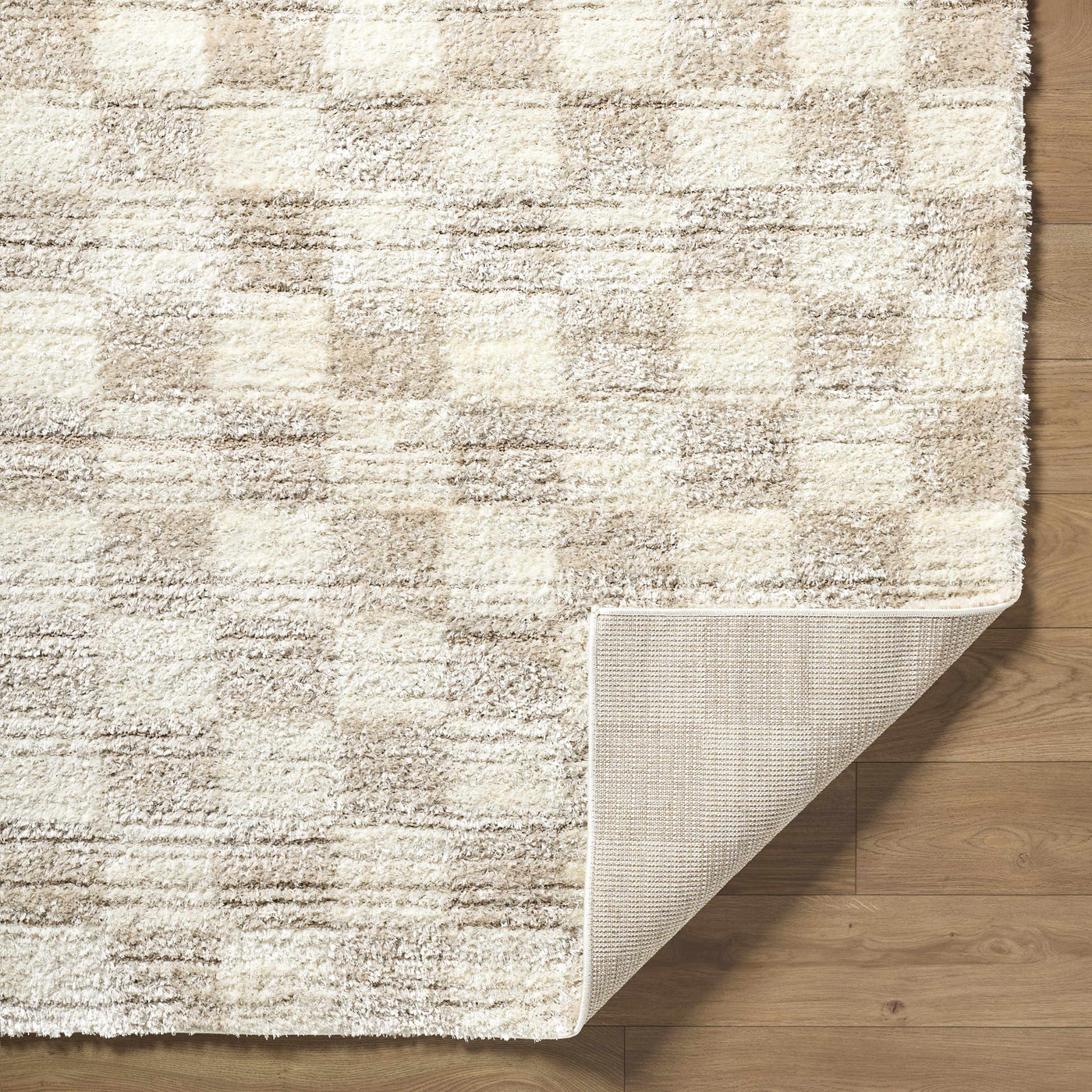 Belita Beige Luxe Shag Area Rug by Boutique Rugs