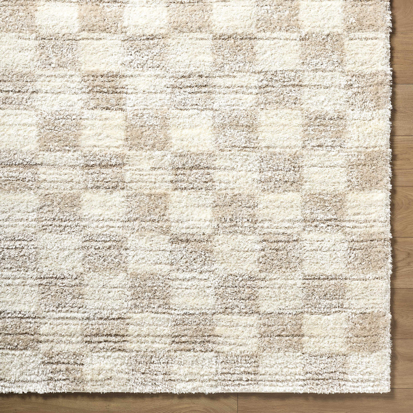 Belita Beige Luxe Shag Area Rug by Boutique Rugs