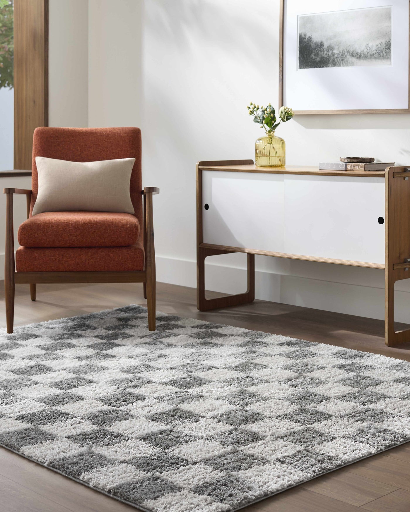 Belita Charcoal Luxe Shag Area Rug by Boutique Rugs