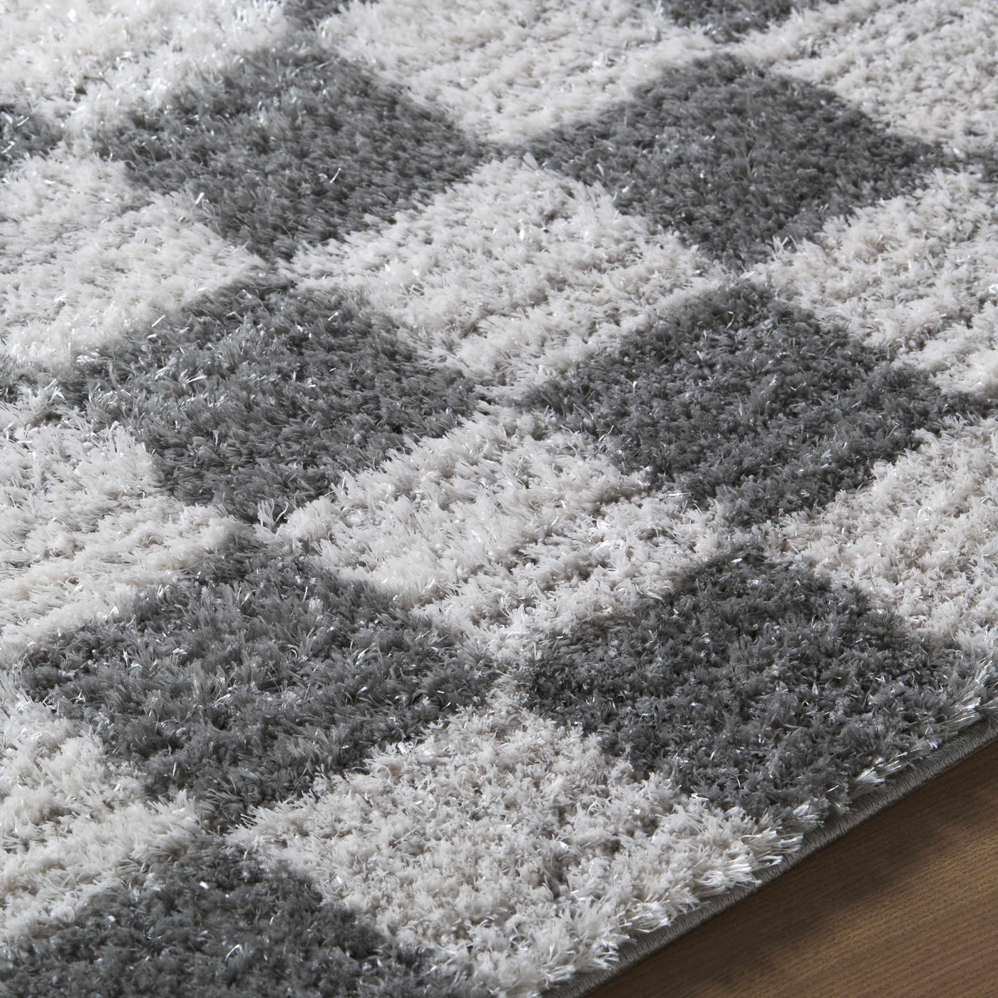 Belita Charcoal Luxe Shag Area Rug by Boutique Rugs