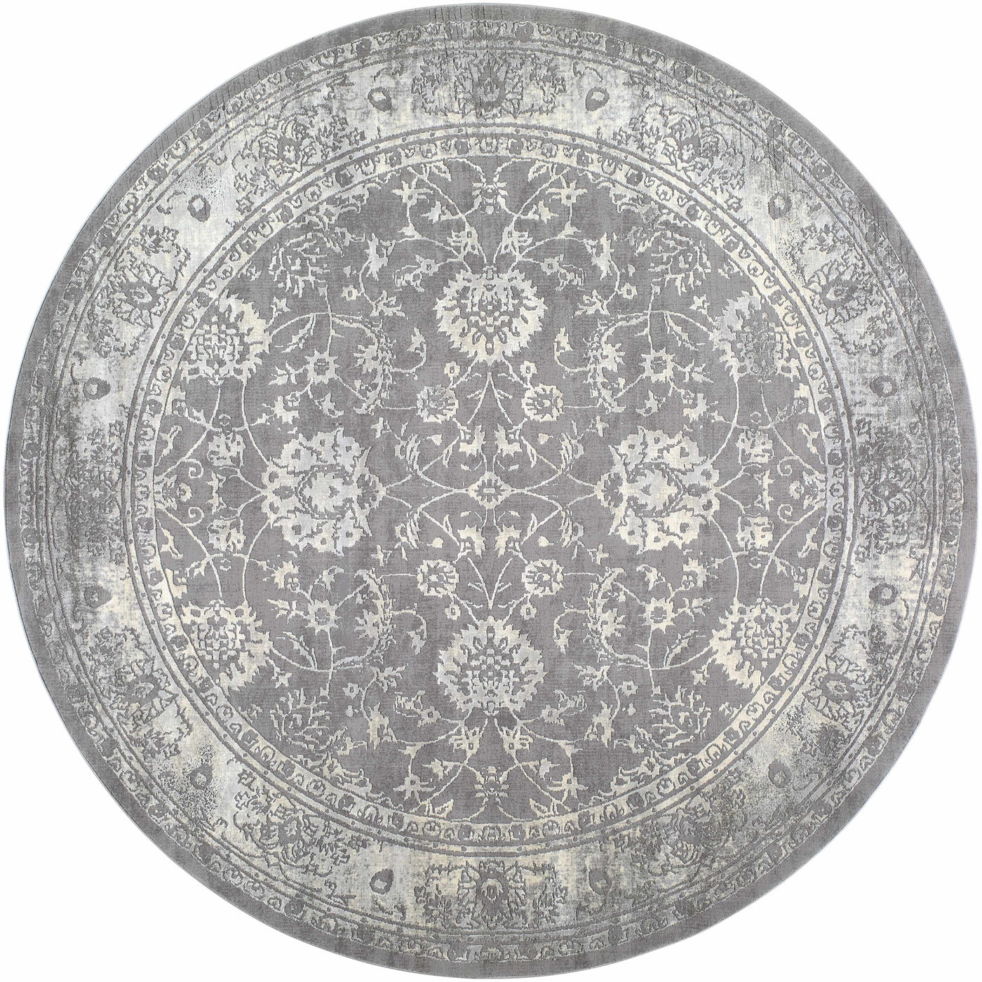 Benavides Gray Updated Traditional Tibetan Rug by Boutique Rugs