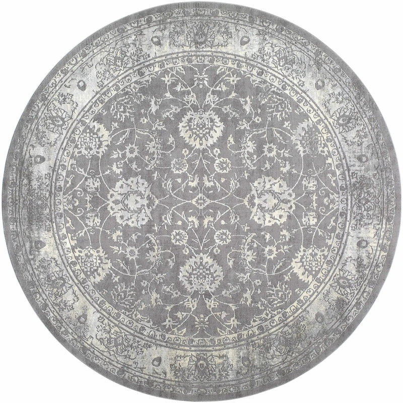 Benavides Gray Updated Traditional Tibetan Rug by Boutique Rugs