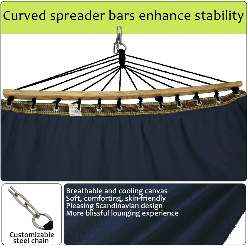 Tranquillo Universal Canvas Double Hammock for Ultimate Relaxation by Megsu