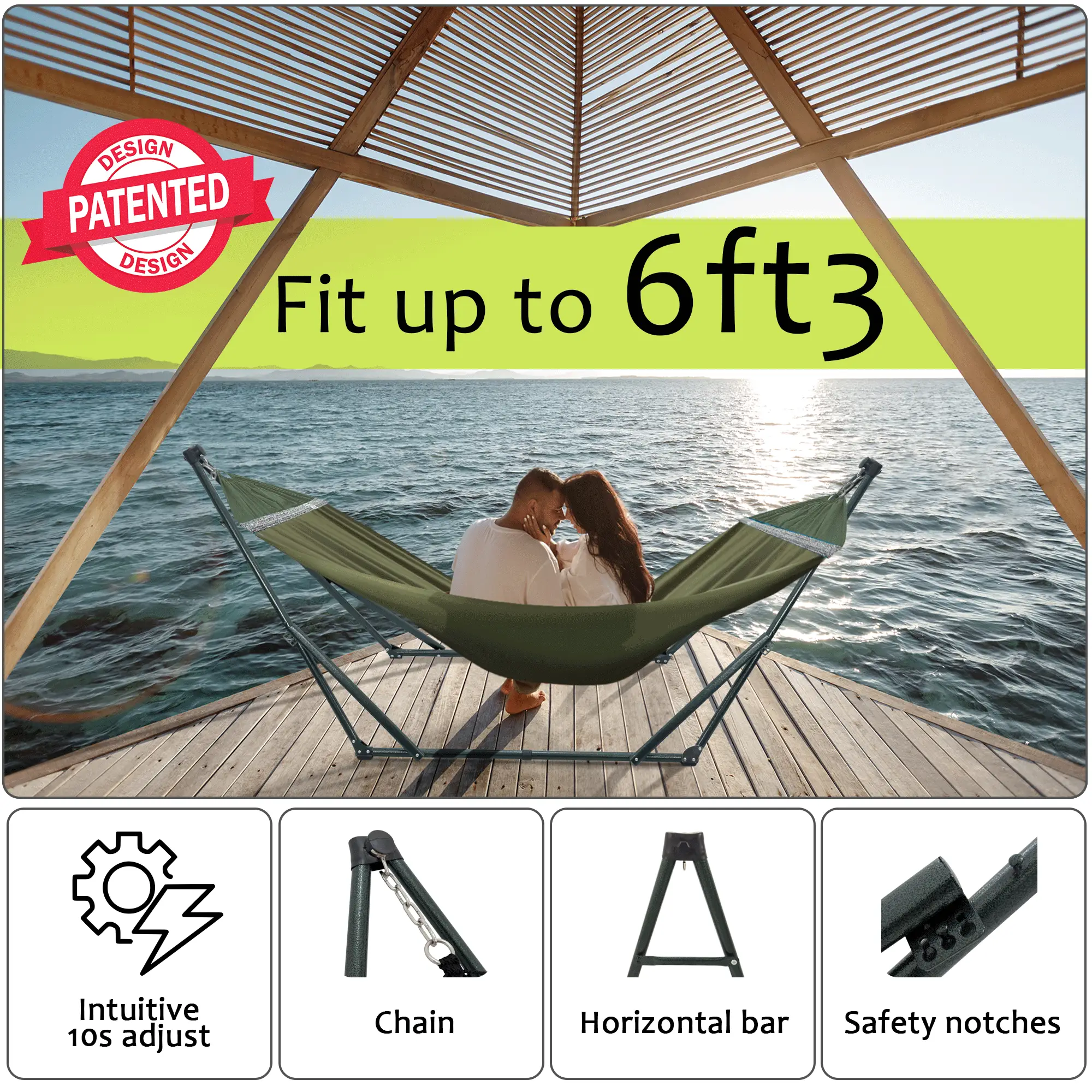 Tranquillo Universal Canvas Hammock Medium Size for Ultimate Comfort and Style by Megsu