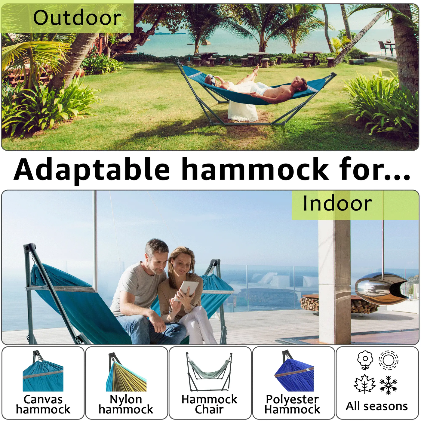 Universal Canvas Hammock Medium Size by Megsu