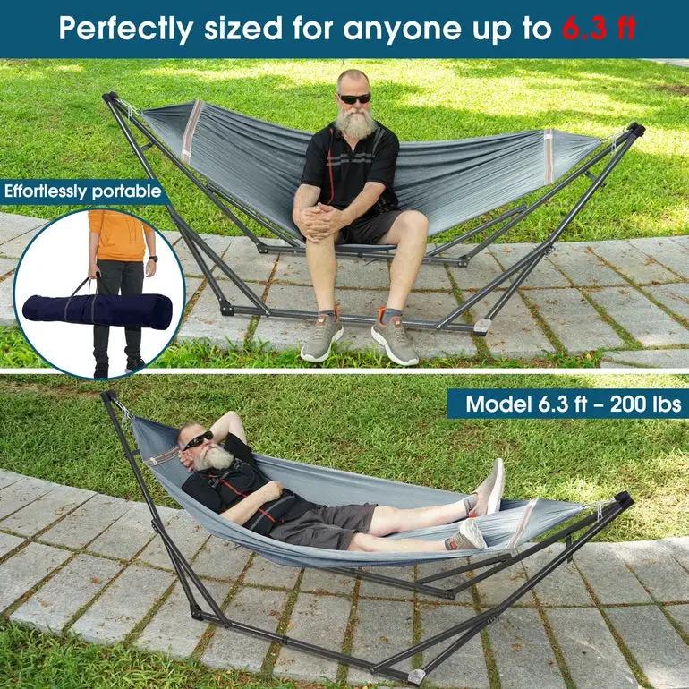 Tranquillo Original Collapsible Hammock with Stand for Ultimate Relaxation by Megsu