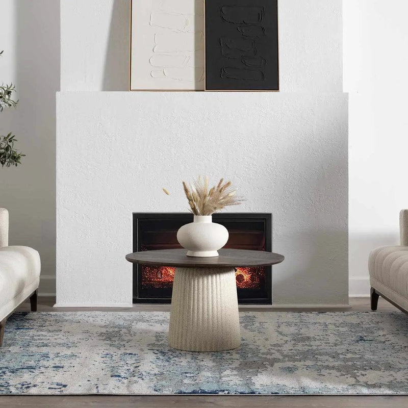 Beverly Abstract Blue Area Rug by Boutique Rugs