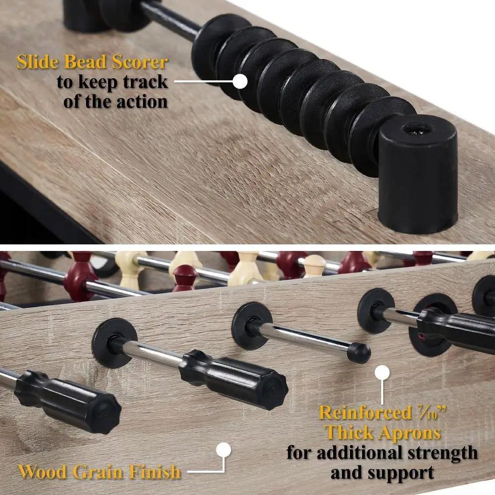 Sturdy X-Leg Industrial Modern Style 48-inch Foosball Table with 2 Balls by HomePacific