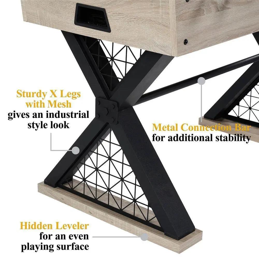 Sturdy X-Leg Industrial Modern Style 48-inch Foosball Table with 2 Balls by HomePacific