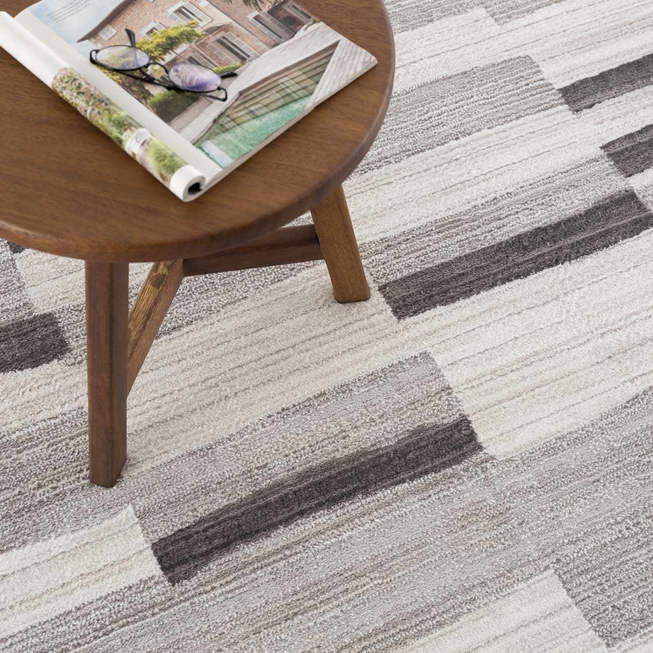 Bojana Broken-Striped Area Rug - Clearance by Boutique Rugs