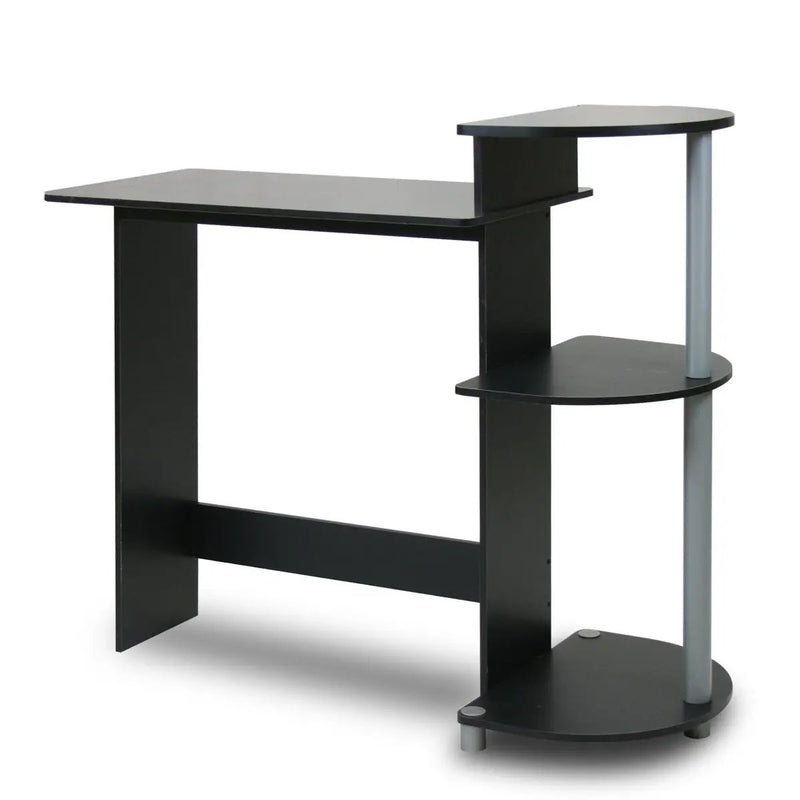 Contemporary Computer Desk in Black and Grey Finish by HomePacific