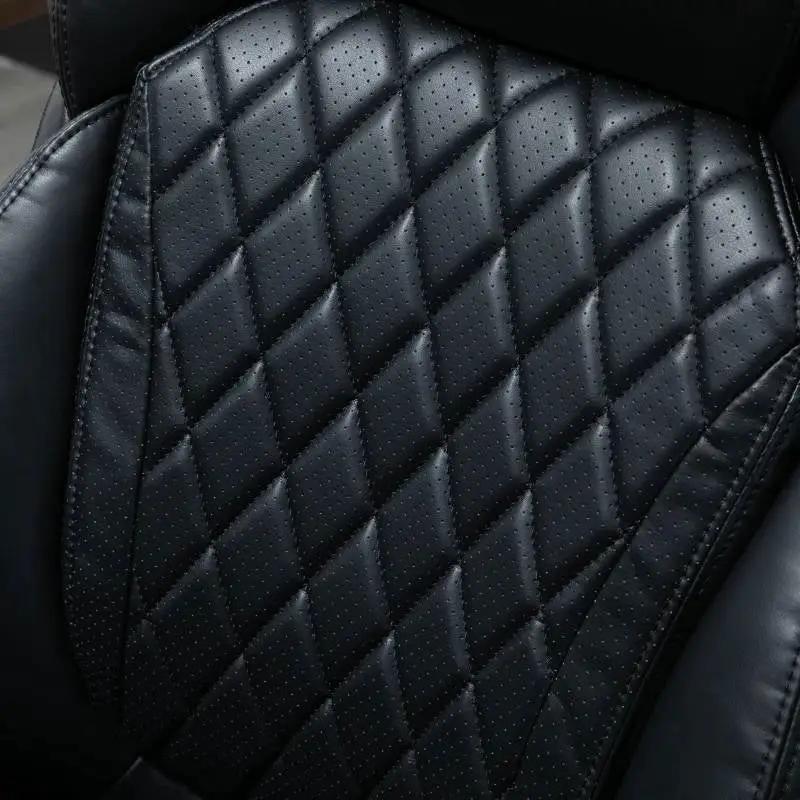 Black Big and Tall Diamond Stitching Executive Adjustable Height Office Chair by HomePacific
