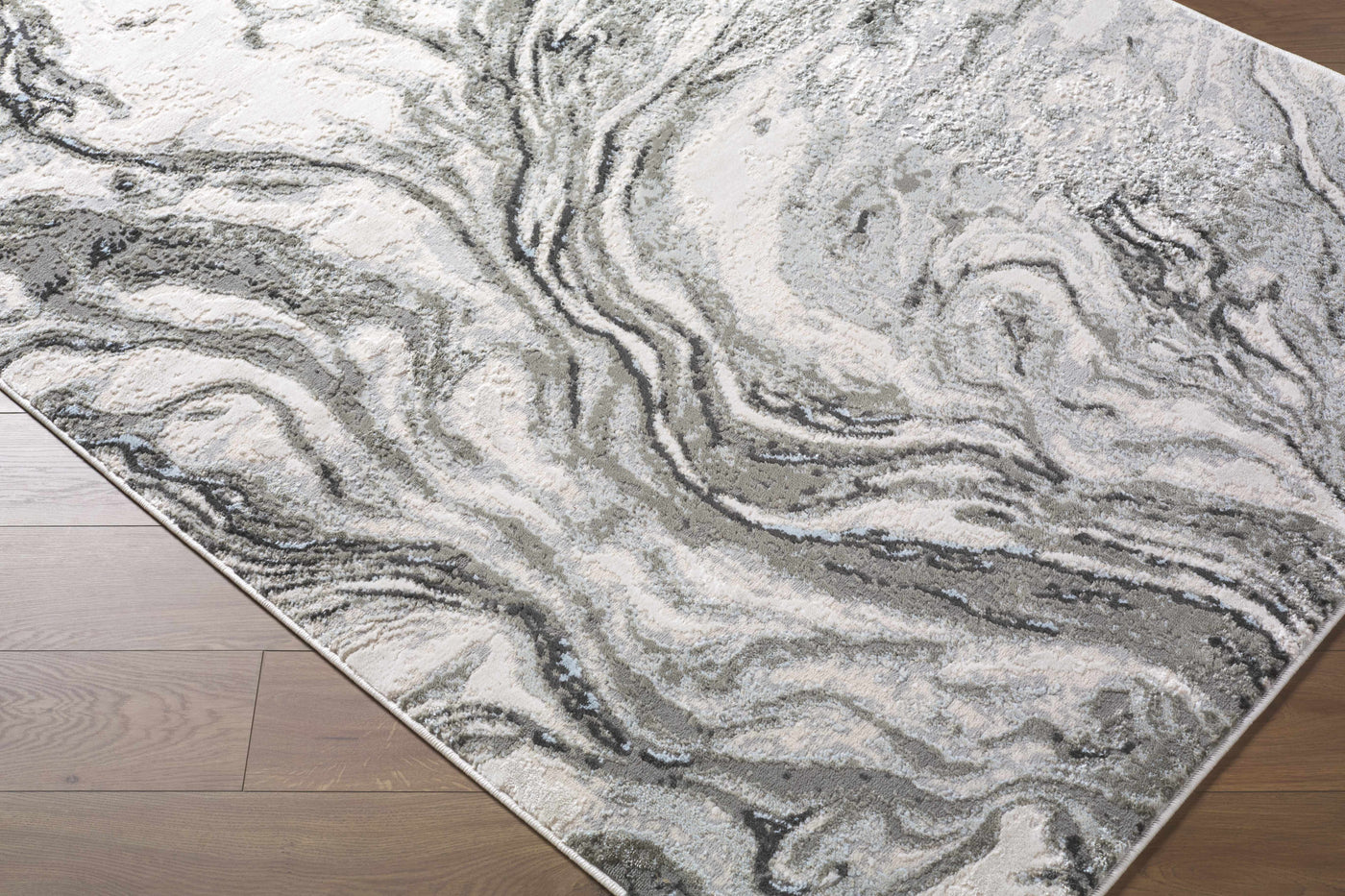 Brandi Gray Marble Area Rug by Boutique Rugs