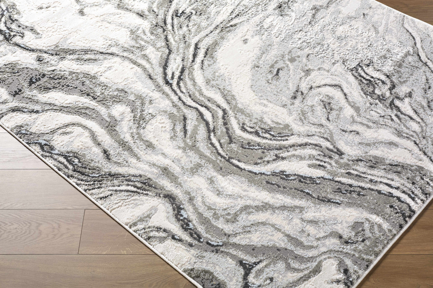 Brandi Gray Marble Area Rug by Boutique Rugs