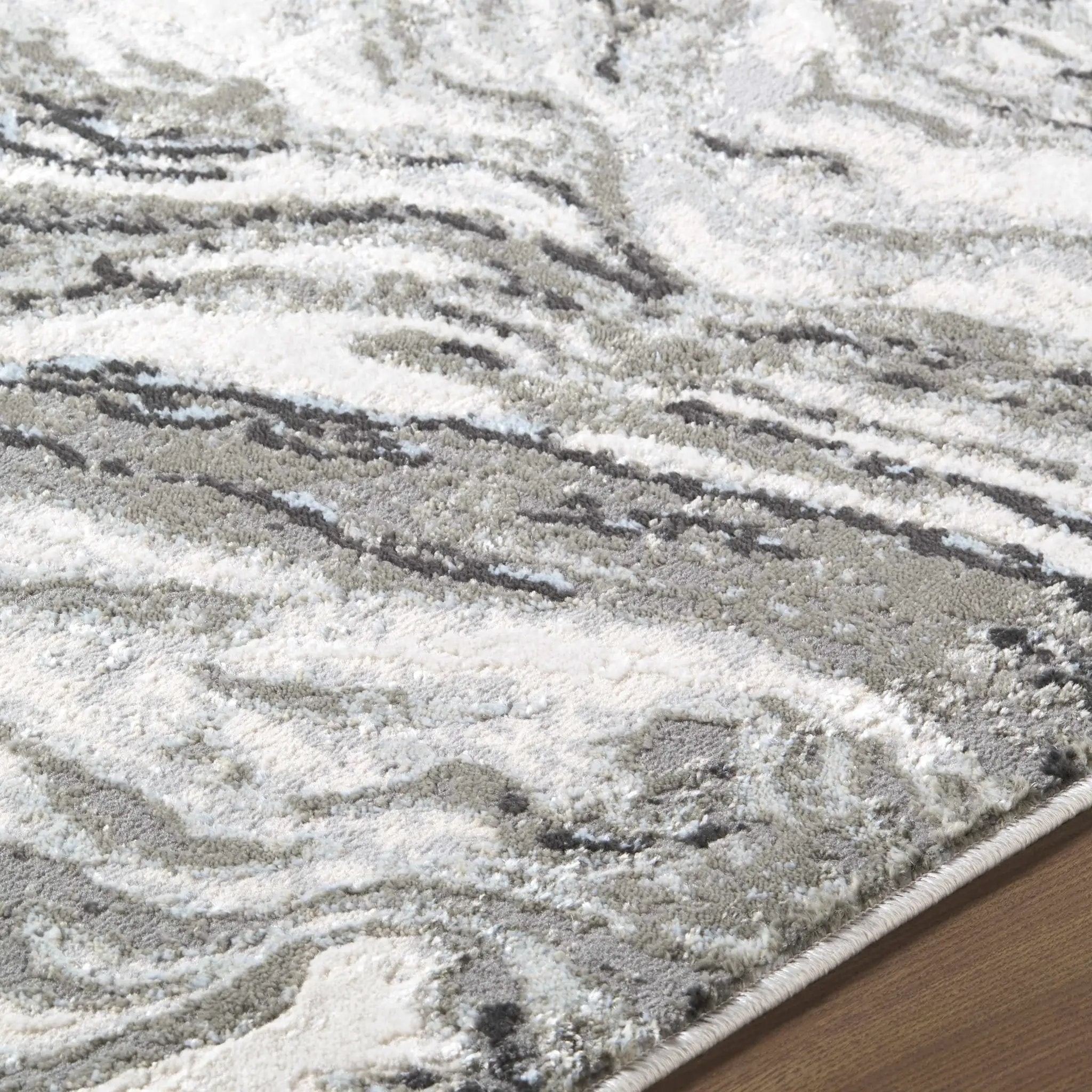 Brandi Gray Marble Area Rug by Boutique Rugs