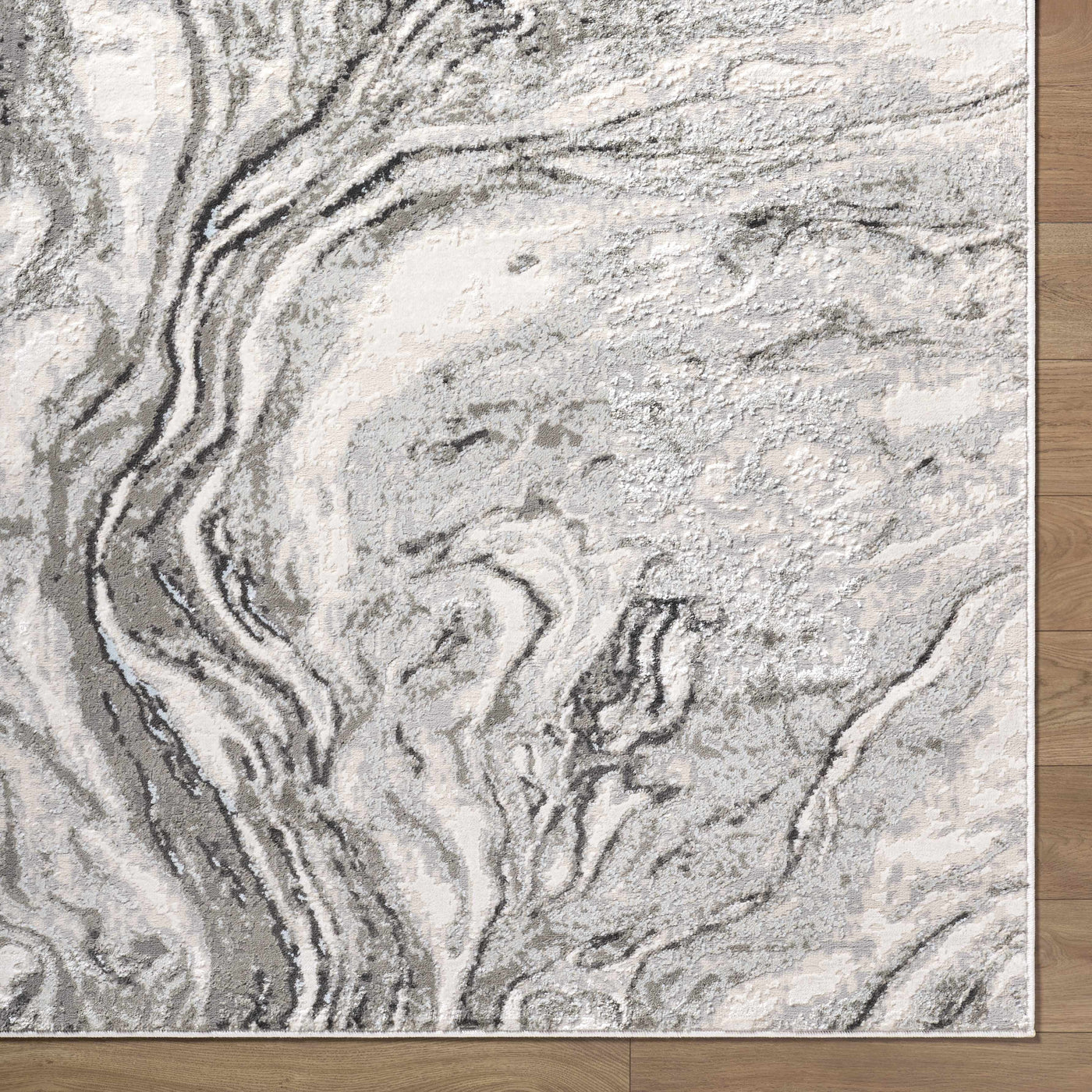 Brandi Gray Marble Area Rug by Boutique Rugs