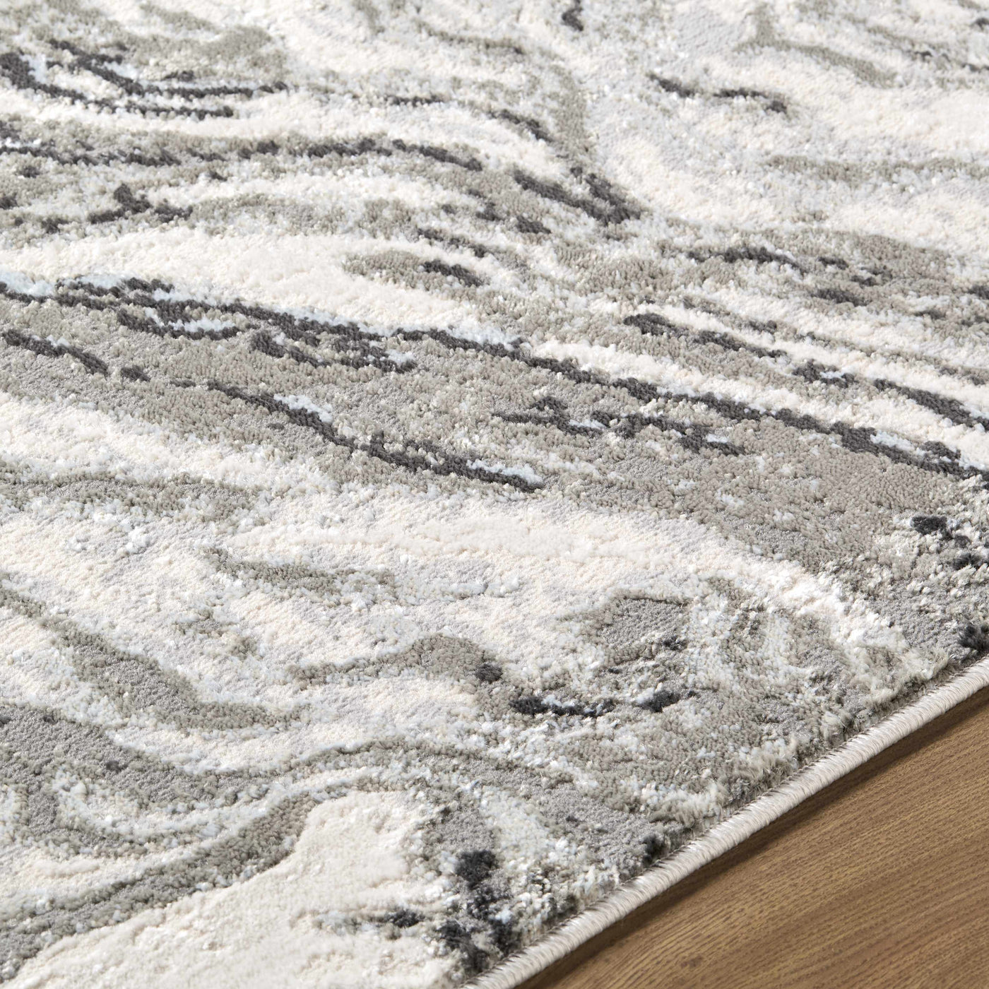 Brandi Gray Marble Area Rug by Boutique Rugs