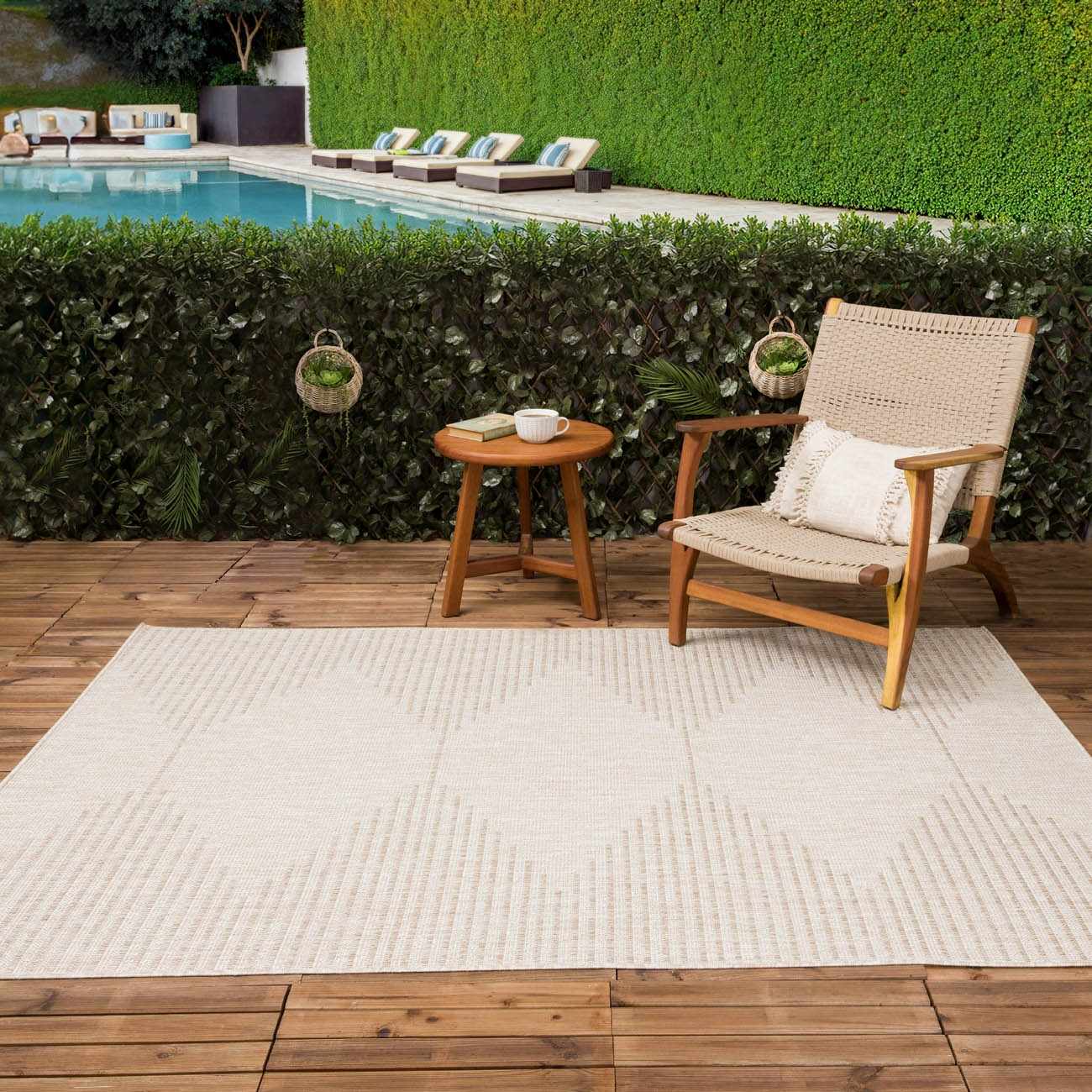 Stephan Beige Outdoor Rug by Boutique Rugs