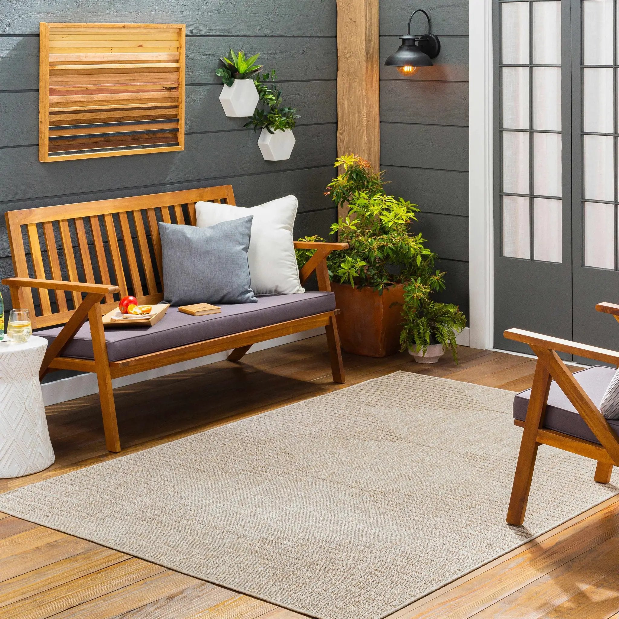 Stephan Beige Outdoor Rug by Boutique Rugs