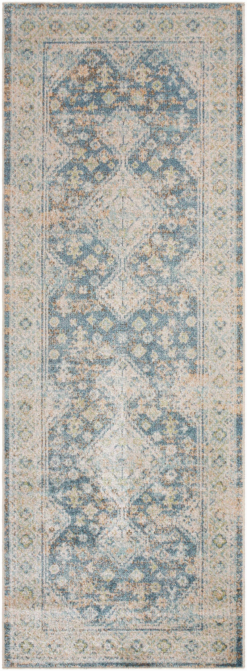 Bhavya Navy Washable Area Rug - Clearance by Boutique Rugs