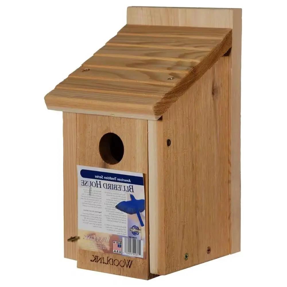 Cedar Wood Birdhouse - Ideal for Eastern Western and Mountain Bluebirds by HomePacific
