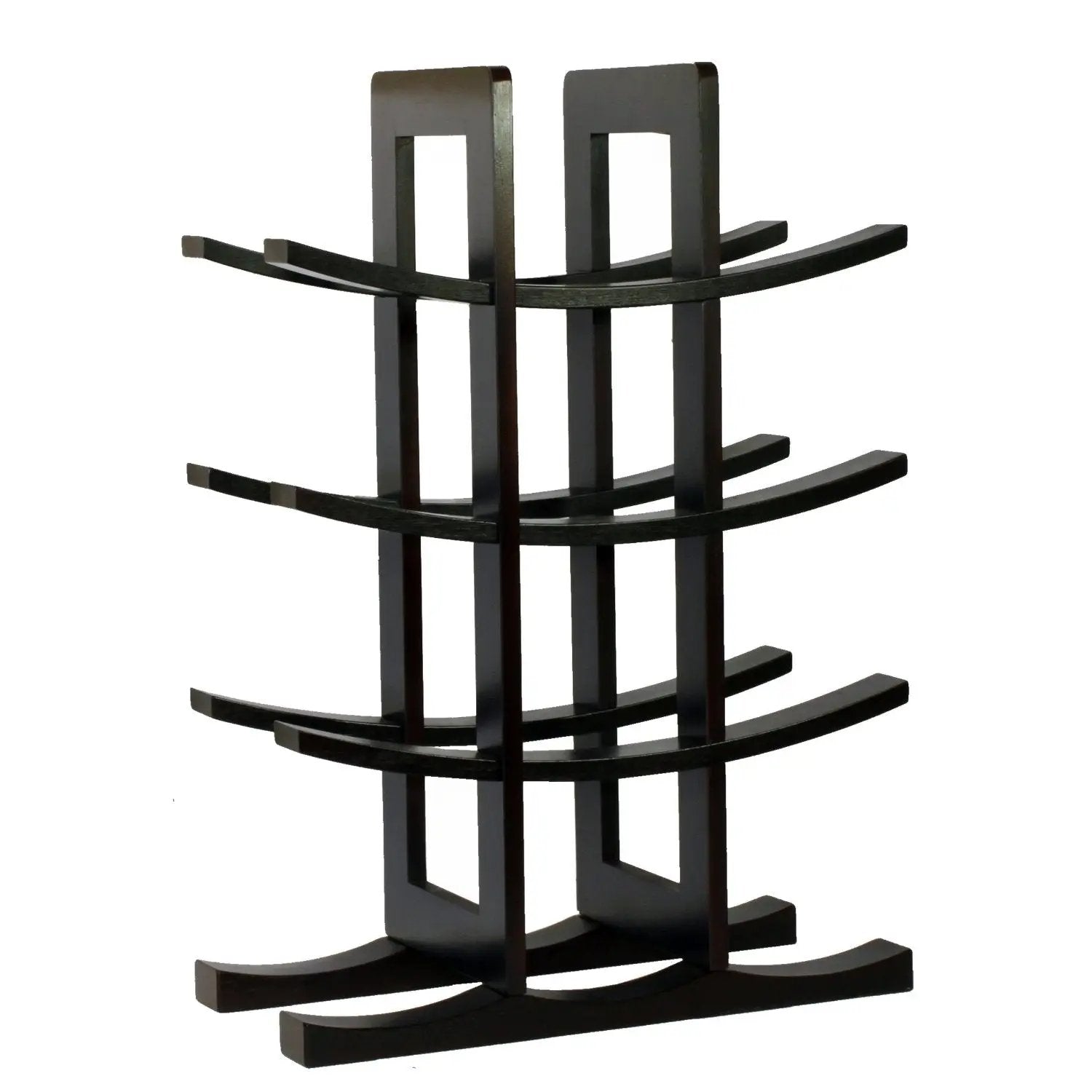 12-Bottle Wine Rack in Dark Espresso Finish Bamboo by HomePacific