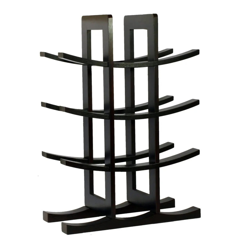12-Bottle Wine Rack in Dark Espresso Finish Bamboo by HomePacific