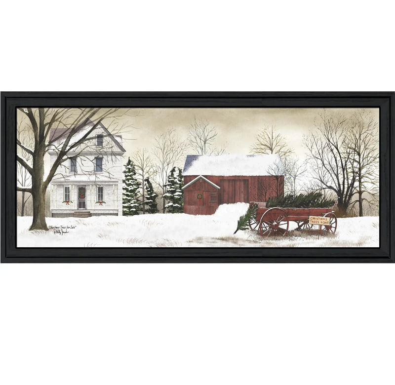 Trendy Decor 4U Christmas Trees Framed Wall Art by HouseOfZazla