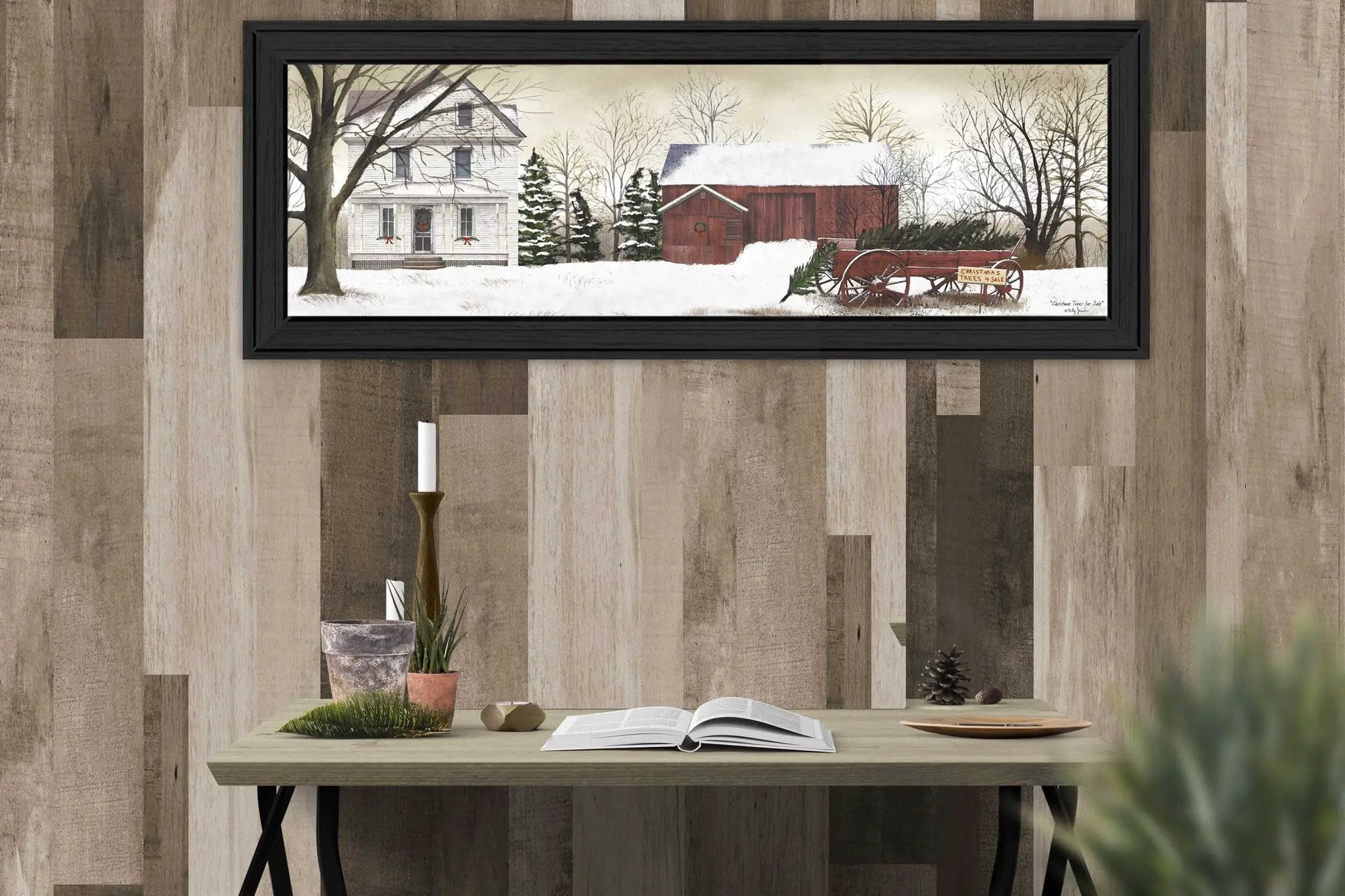 Trendy Decor 4U Christmas Trees Framed Wall Art by HouseOfZazla