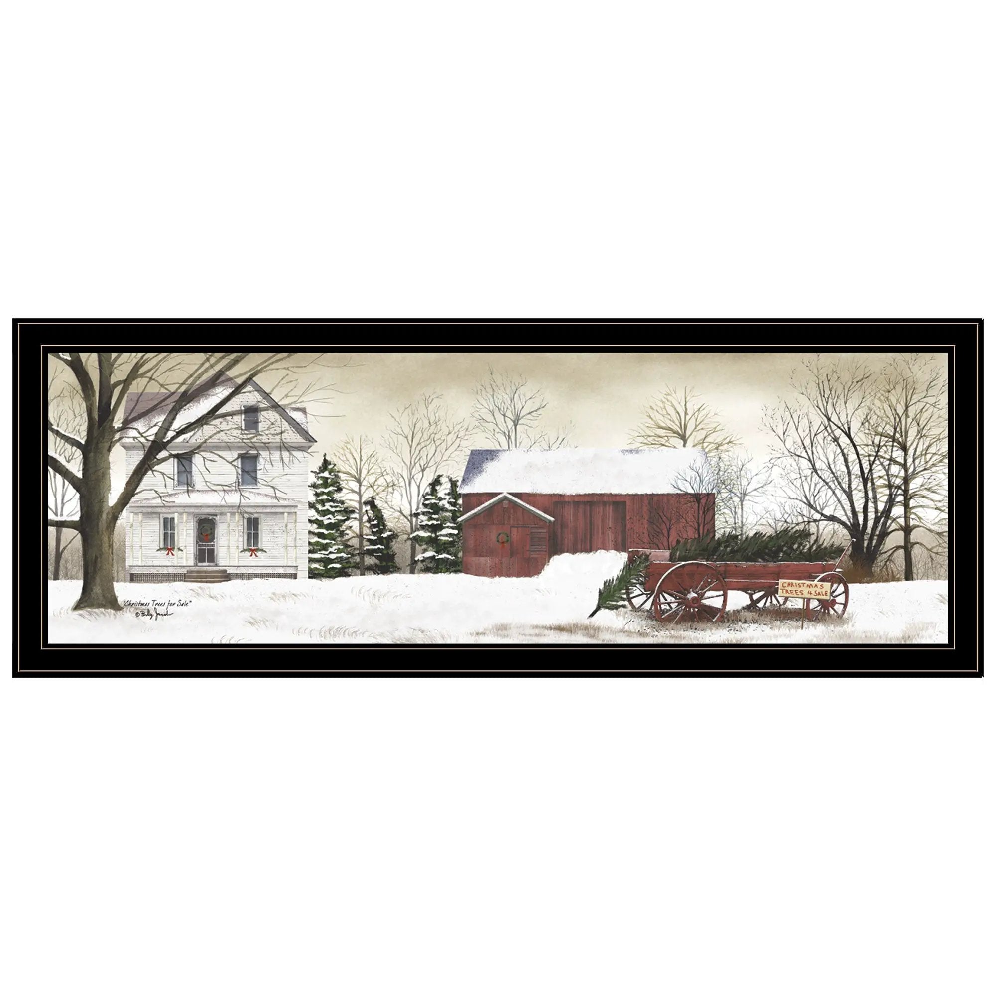 Trendy Decor 4U Christmas Trees for Sale Framed Wall Art by HouseOfZazla